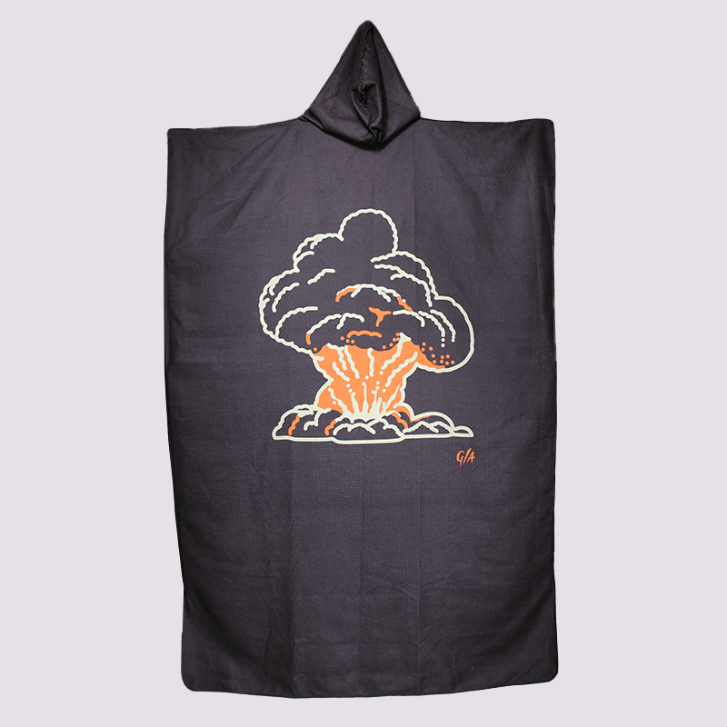 Changing Poncho Towel - Black