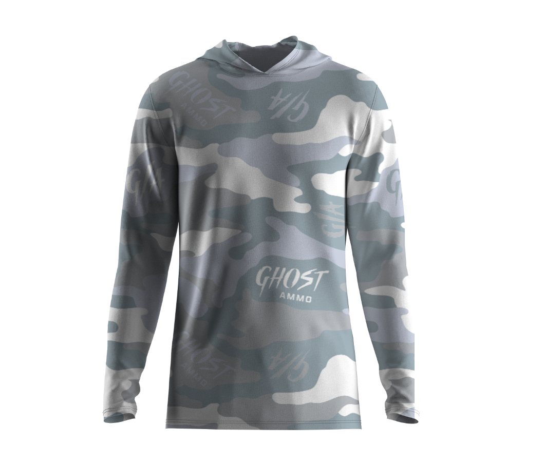 UPF WATER Camoflauge Rash Guard - Long Sleeve and Hooded