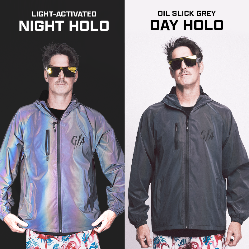 Moonbeam: Holographic Windbreaker UPF 50+